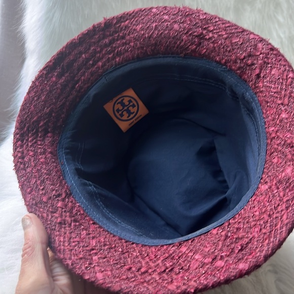 Tory Burch Burgundy hat - Picture 2 of 5